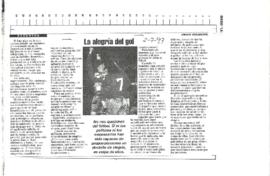 La alegría del gol