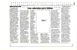 Tres coloradas para Salinas