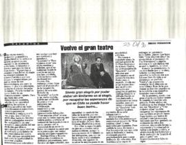 Vuelve el gran teatro