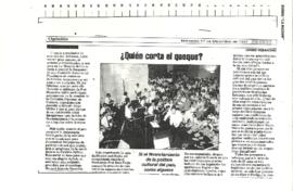 ¿Quién corta el queque?
