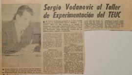 Sergio Vodanovic al Taller de Experimentación del TEUC