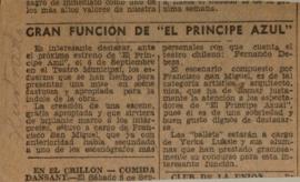 Gran función de "El Príncipe Azul"