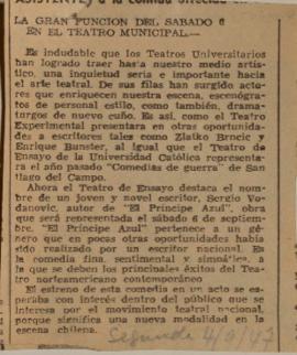 La gran función del sábado en en Teatro Municipal