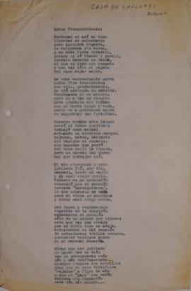 Carta de Manuel Williamson Jordan a Sergio Vodanovic