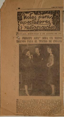 "El príncipe azul"será un nuevo triunfo para el Teatro de Ensayo