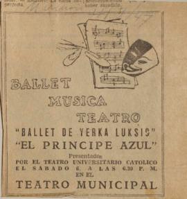 Ballet, música, teatro