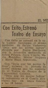 Con éxito estrenó Teatro de Ensayo