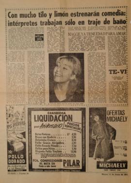 Con mucho tilo y limón estrenarán comedia: intérpretes trabajan sólo en traje de baño
