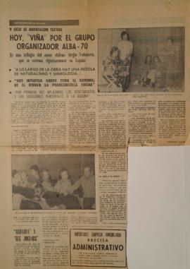 Hoy, "Viña" por el grupo organizador Alba-70