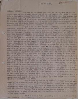 Carta de Luis Alberto Heiremans dirigida a Sergio Vodanovic