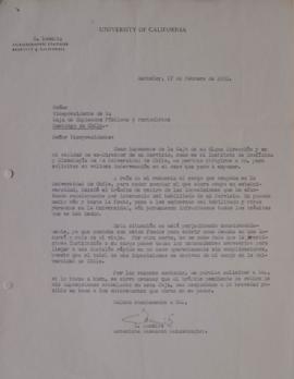 Carta de C. Lomnitz dirigida a Sergio Vodanovic