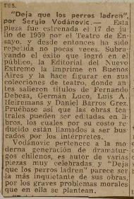 "Deja que los perros ladren"