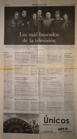 Los más buscados de la televisión