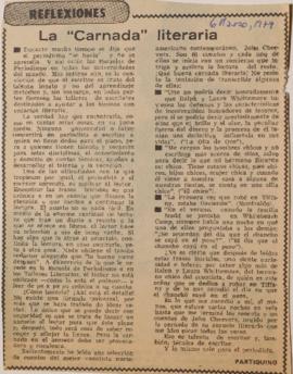 Reflexiones. La "Carnada" literaria