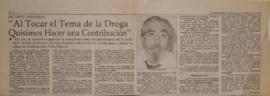 Ricardo Miranda: "Al Tocar el Tema de la Droga Quisimos Hacer una Contribución"