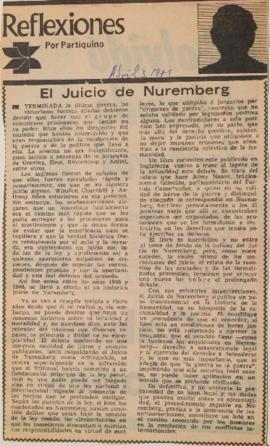 Reflexiones. El juicio de Nuremberg