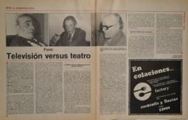 Televisión versus teatro