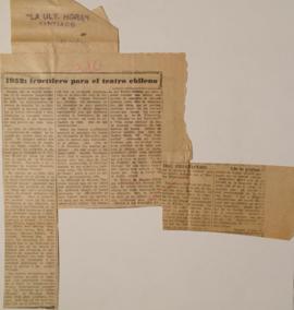 1952: fructífero para el teatro chileno