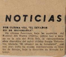 Por última vez, "El senador no es honorable"
