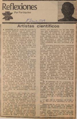 Reflexiones. Artistas científicos