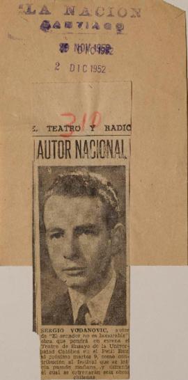 Autor nacional. Sergio Vodanovic