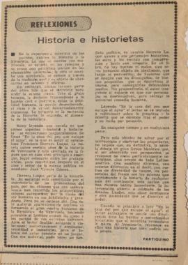Reflexiones. Historia e historietas