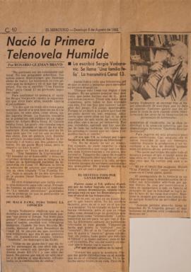 Nació la Primera Telenovela Humilde