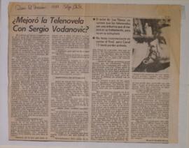 ¿Mejoró la Telenovela Con Sergio Vodanovic?