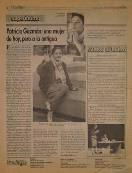 Patricia Guzmán: una mujer de hoy, pero a la antigua