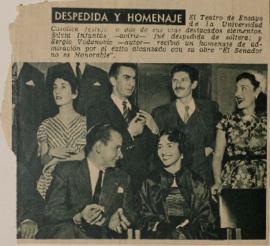 Despedida y homenaje