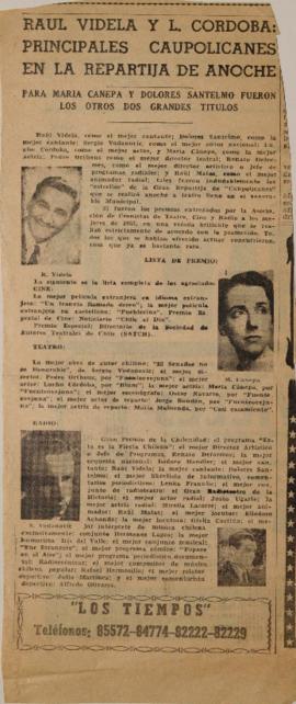 Raúl Videla y L. Córdoba: principales caupolicanes en la repartija de anoche