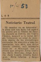 Noticiario teatral