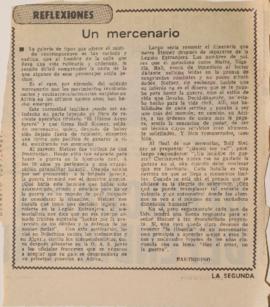 Reflexiones. Un mercenario