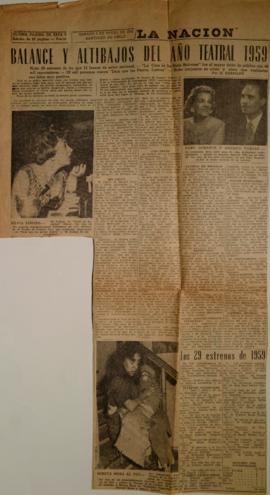 Balance y altibajos del año teatral 1959
