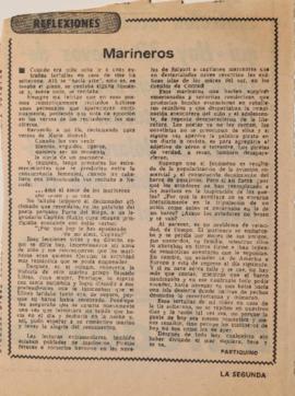 Reflexiones. Marineros