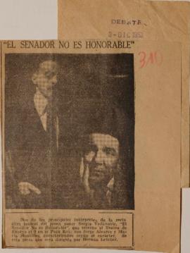 El senador no es honorable