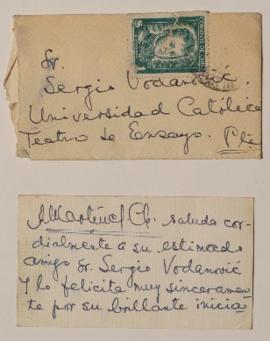Carta a Sergio Vodanovic