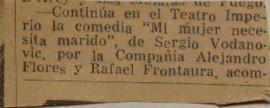 Continúa en el Teatro Imperio