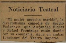 Noticiario teatral