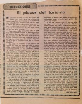 Reflexiones. El placer del turismo