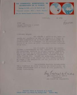 Carta de Luz Tocornal de Romero dirigida a Sergio Vodanovic