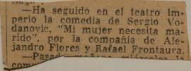 Ha seguido en el Teatro Imperio