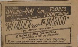 Anuncio publicitario Mi mujer necesita marido