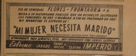 Anuncio publicitario Mi mujer necesita marido