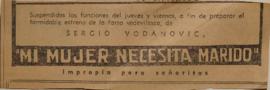 Anuncio publicitario Mi mujer necesita marido
