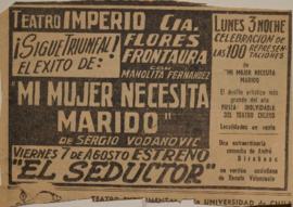 Anuncio publicitario Mi mujer necesita marido