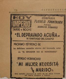 Anuncio publicitario Mi mujer necesita marido