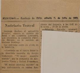 Noticiario teatral
