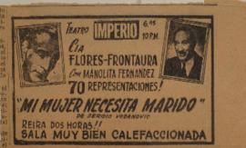 Anuncio publicitario Mi mujer necesita marido