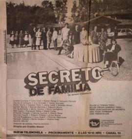 Publicidad "Secreto de familia" (1986)